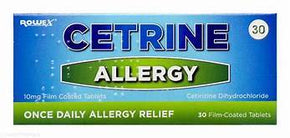 CETRINE ALLERGY TABS 10MG 30 PACK