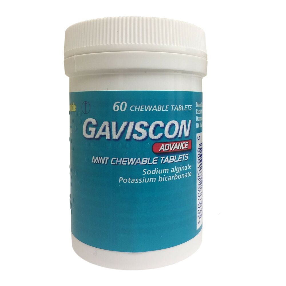 GAVISCON ADVANCE CHEWABLE TABS 60