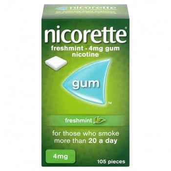 NICORETTE FRESHMINT GUM 4MG 105