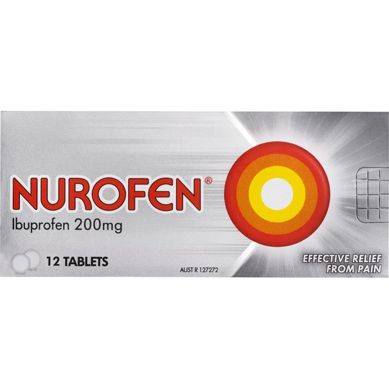 NUROFEN IBUPROFEN 200MG 12