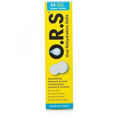 O.R.S ORAL HYDRATION TABS LEMON 24