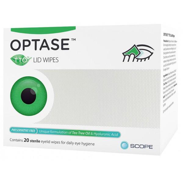 OPTASE LID WIPES 20