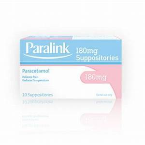 PARALINK PARACETAMOL SUPPOSITRIES 180MG 10
