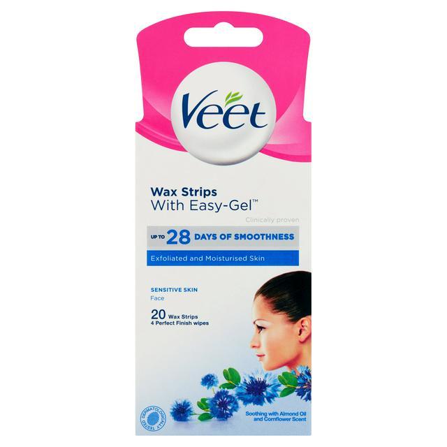 VEET FACE WAX STRIPS 20