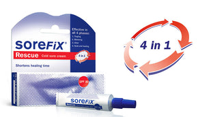 SoreFix Rescue cold sore cream spf30