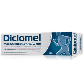 Shop Diclomel Max Strength Diclofenac Gel 2% 100g for fast, targeted relief from muscle, joint, and arthritis pain. Non-greasy topical anti-inflammatory gel.