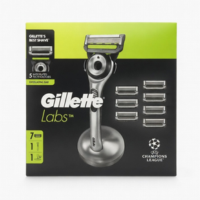 GilletteLabs Razor with Stand & 7 Blade Refills

Experience the next level of shaving with the GilletteLabs Razor with Stand & 7 Blade Refills. Designed for precision, comfort, and convenience, this premium shaving set includes a high-performance GilletteLabs razor, a stylish magnetic stand, and 7 replacement blade cartridges to keep your shave smooth for longer.

The advanced GilletteLabs razor features precision-engineered blades that deliver an incredibly close shave while gliding smoothly across the ski