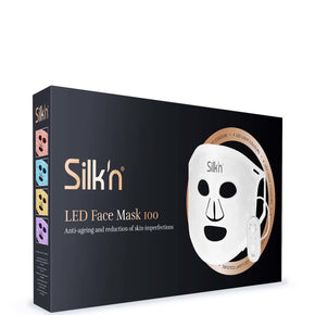 Silk'n LED face mask, light therapy mask, red light therapy for skin, anti-aging LED mask, skin rejuvenation mask, at-home LED device, skincare LED light therapy, collagen-boosting light mask, silicone LED mask.