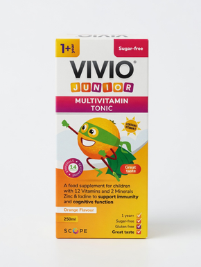 Vivio Junior Multivitamin Tonic – Daily Immune & Energy Support for Children

Support your child’s healthy growth and development with Vivio Junior Multivitamin Tonic, a premium liquid multivitamin specially formulated for kids. Packed with essential vitamins and nutrients, this easy-to-take tonic helps bridge nutritional gaps, boost immunity, and maintain energy levels — making it an ideal choice for busy families and picky eaters.

Designed with children in mind, Vivio Junior delivers key vitamins that co