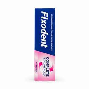 Fixodent Complete Strong Hold Denture Adhesive – Long-Lasting Secure Fit &amp; All-Day Comfort

Keep your dentures firmly in place with Fixodent Complete Strong Hold, a trusted denture adhesive designed for maximum hold, comfort, and confidence. Perfect for daily use, this advanced formula provides a powerful, long-lasting grip that helps prevent slipping, lifting, or shifting, so you can eat, speak, and smile with ease.

Engineered to create a protective seal, Fixodent Complete Strong Hold helps block food