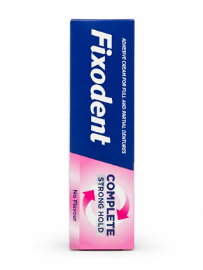 Fixodent Complete Strong Hold Denture Adhesive – Long-Lasting Secure Fit &amp; All-Day Comfort

Keep your dentures firmly in place with Fixodent Complete Strong Hold, a trusted denture adhesive designed for maximum hold, comfort, and confidence. Perfect for daily use, this advanced formula provides a powerful, long-lasting grip that helps prevent slipping, lifting, or shifting, so you can eat, speak, and smile with ease.

Engineered to create a protective seal, Fixodent Complete Strong Hold helps block food