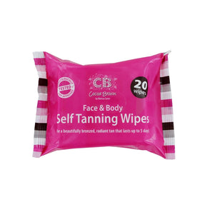 Cocoa Brown Face & Body Self Tanning Wipes