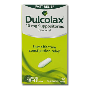 DULCOLAX 10MG SUPPOSITORIES (12 PACK)