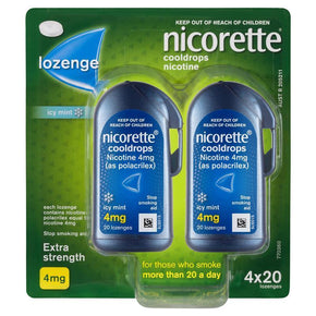 NICORETTE LOZENGERS COOLS 4MG 80