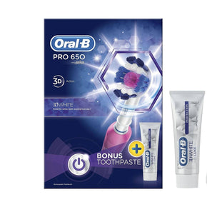 ORAL B PRO 650 PINK POWERBRUSH