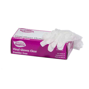 Professional Hygiene Vinyl Gloves Clear (Large)
