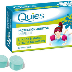 QUIES SILICONE EARPLUGS CLEAR 3 pairs