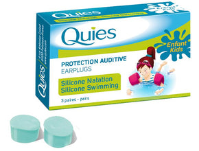 QUIES SILICONE EARPLUGS CLEAR 3 pairs