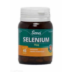 SONA SELENIUM 50MCG TABS 45