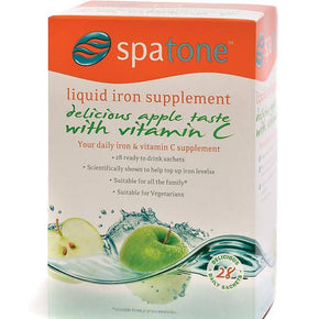 SPATONE LIQUID IRON VITAMIN C APPLE