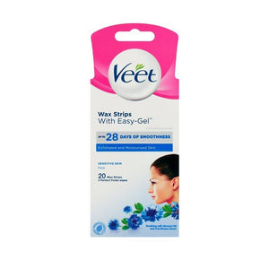VEET FACE WAX STRIPS 20