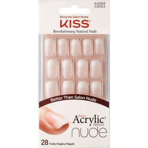 Kiss Acrylic French Nude Nails